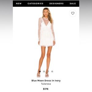 Blue Moon Dress in Ivory